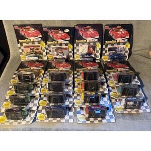 NASCAR Vintage Lot Of 19 Diecast Cars 1:64 Scale Jarrett, Elliott, Marlin, Mast